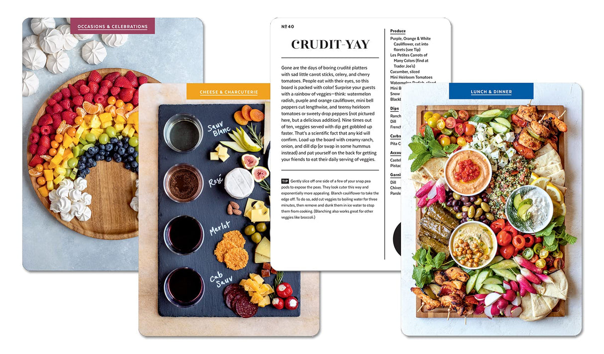 The Cheese Board Deck: 50 Cards for Styling Spreads, Savory & Sweet by Meg Quinn