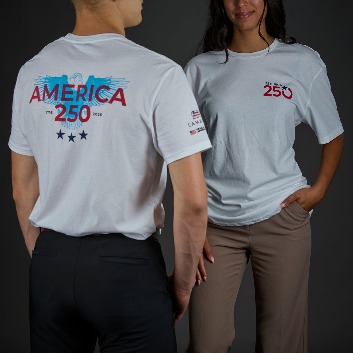 American Made 250 White Tshirt