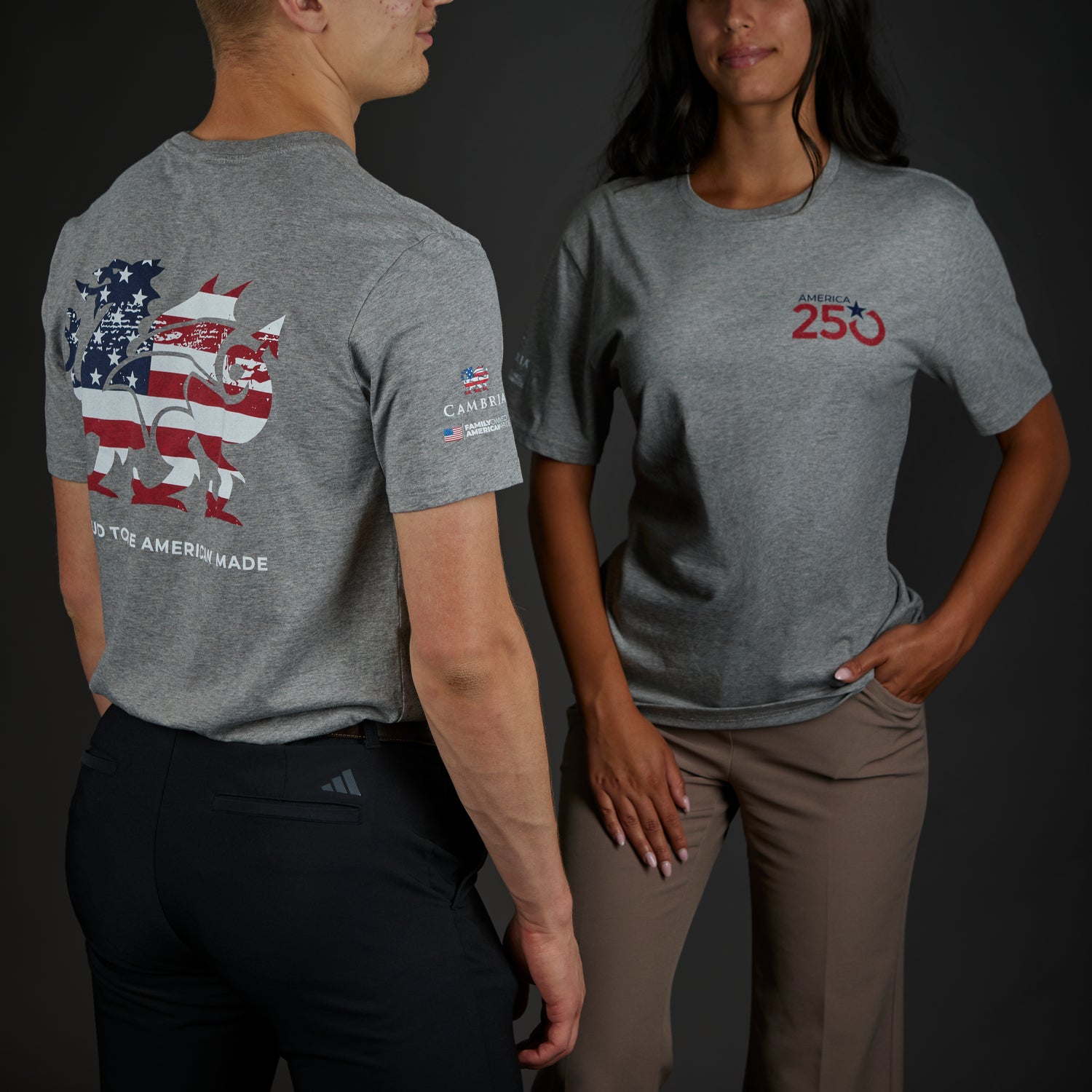Proud American Made Grey Tshirt