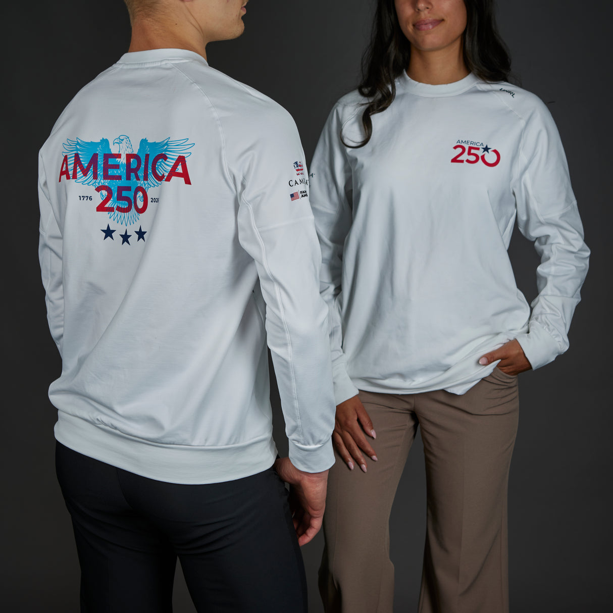 A250 UNRL White Crewneck Sweatshirt