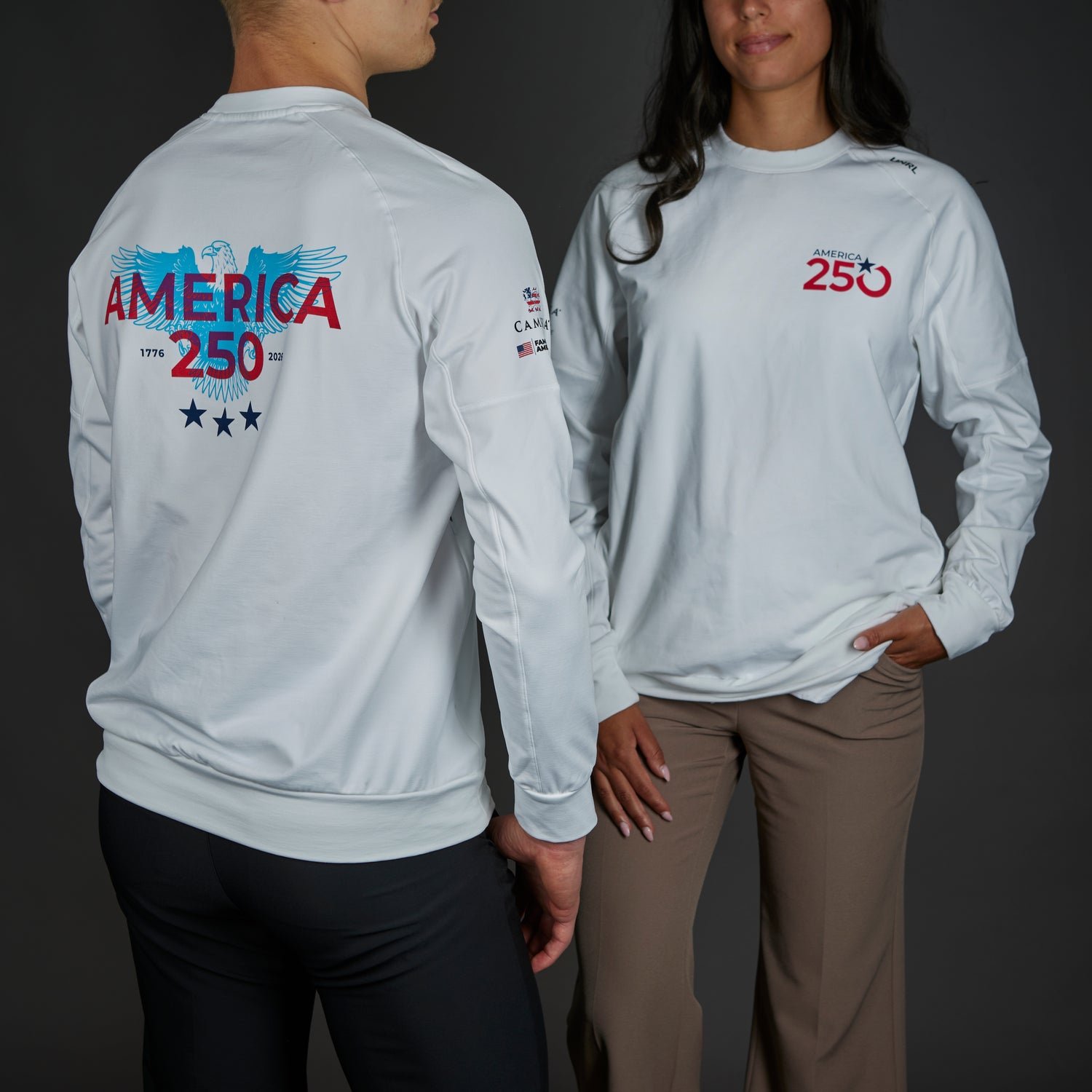 A250 UNRL White Crewneck Sweatshirt