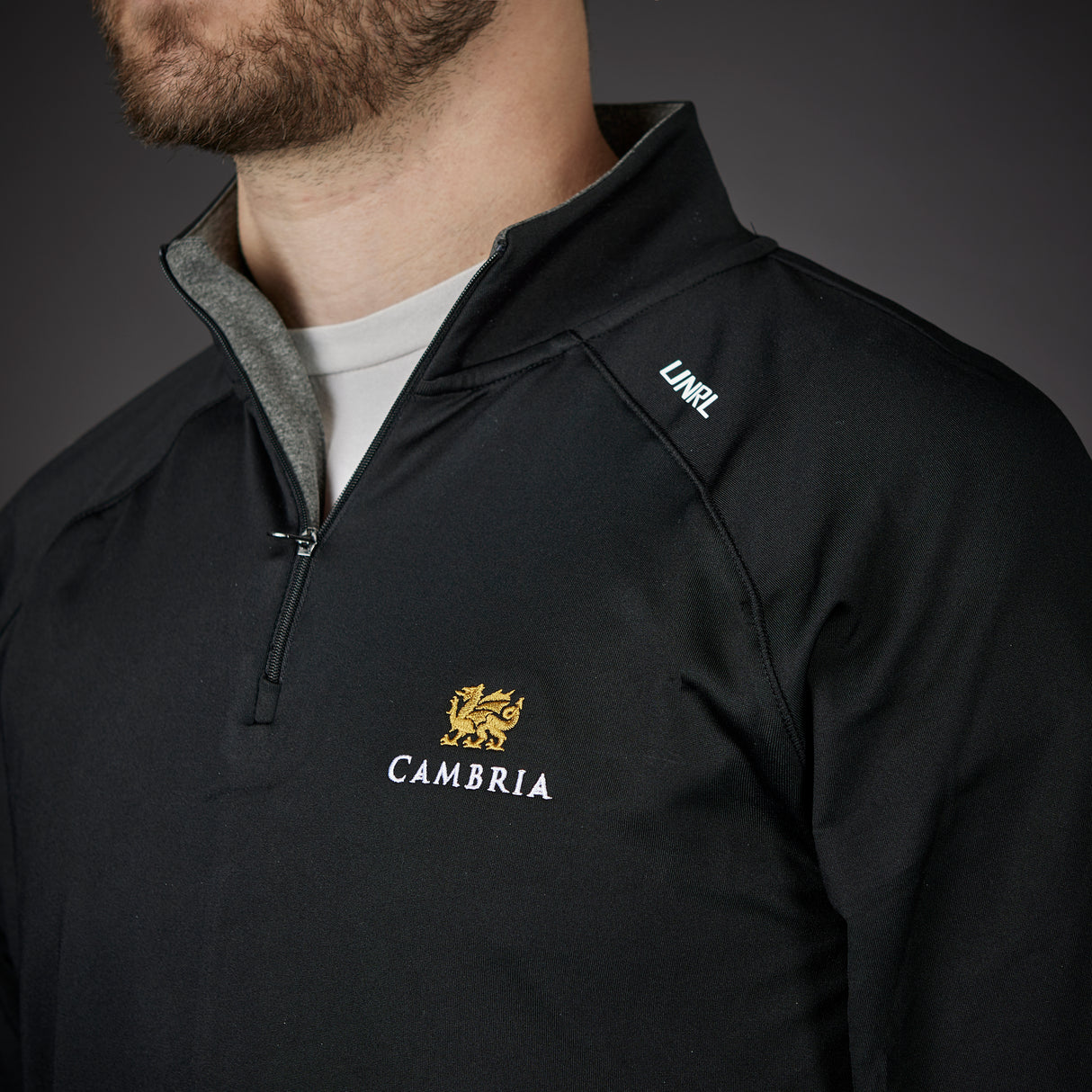 Men’s UNRL Interlock 1/4 Zip - Black