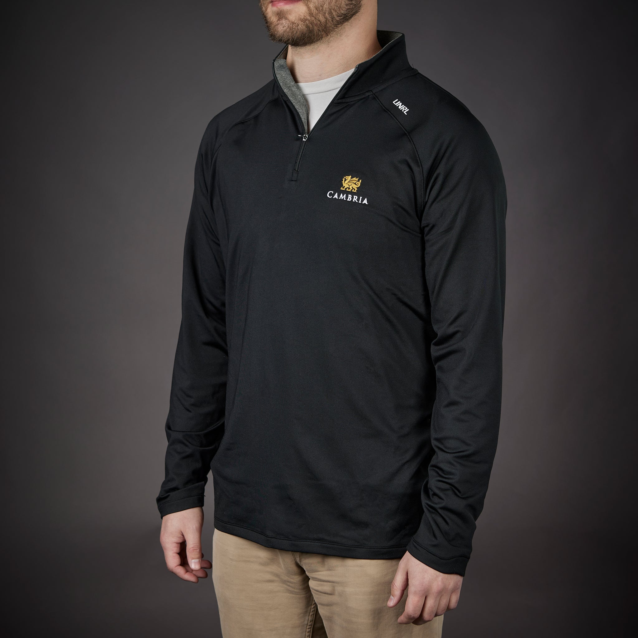 りーる1 UNRL Interlock Quarter Zip | Men's Espresso Quarter Zip