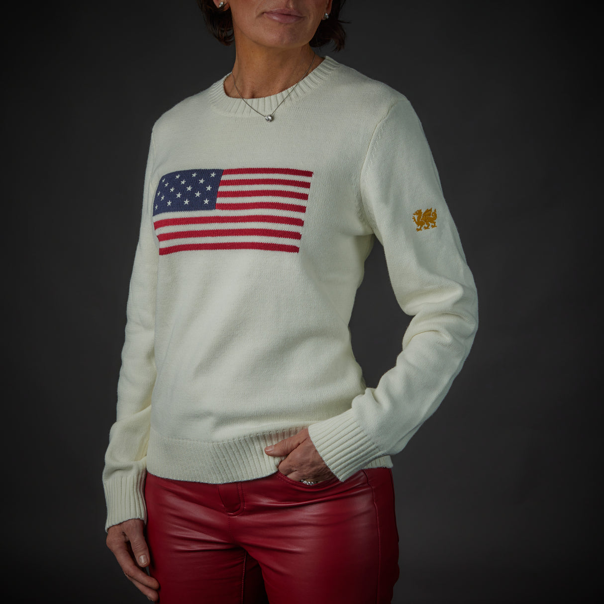 Cambria Women's USA Flag Sweater