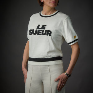 LeSueur Women's SS Sweater - White