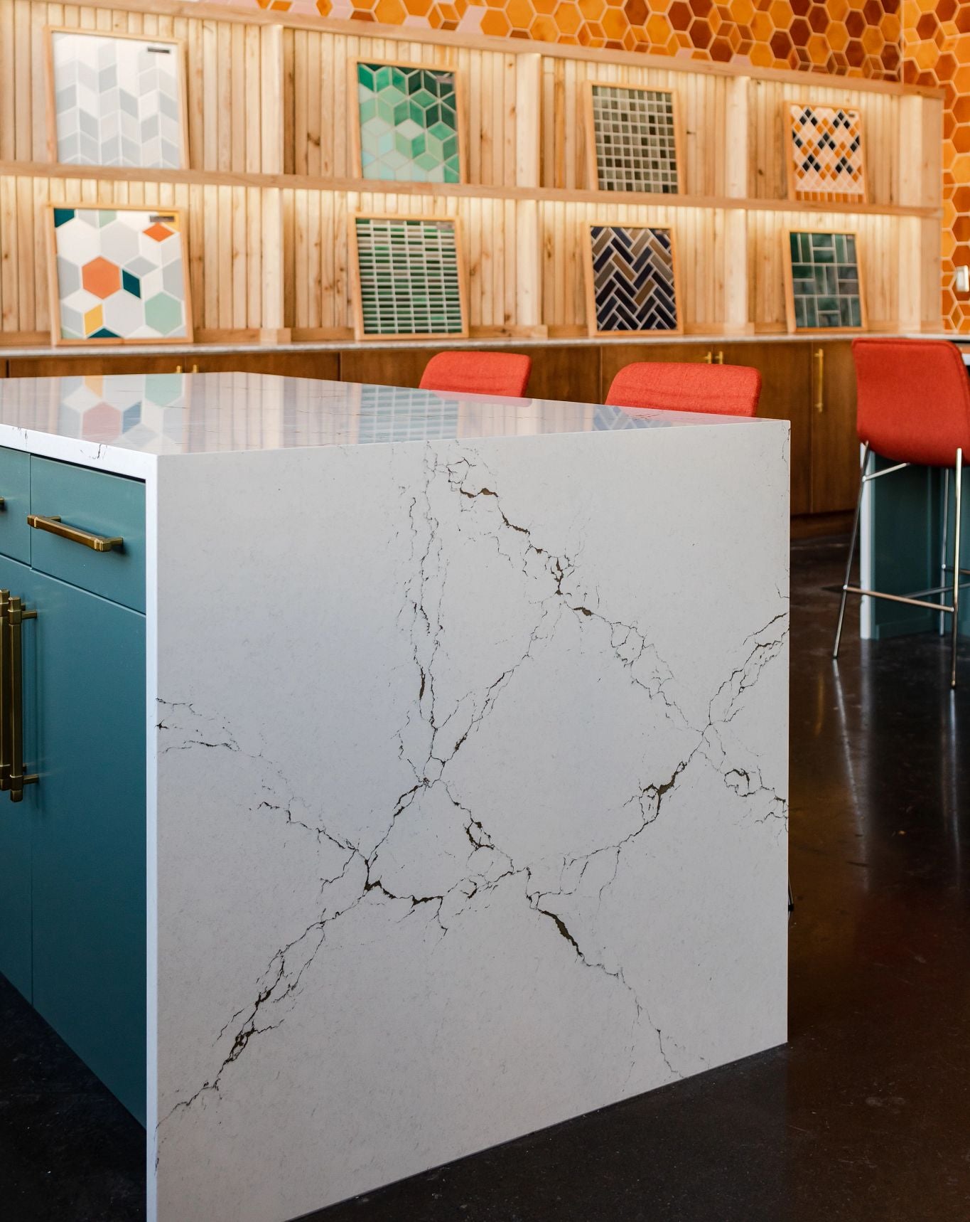 Cambria Harvest Kitchen Cabinet Style