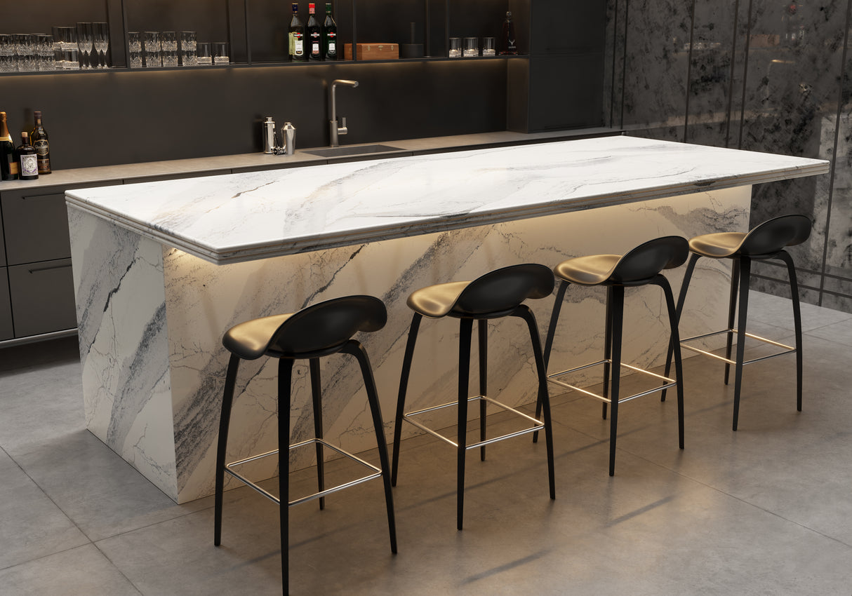 Windsor Steel Satin Ridge™ Quartz Sample