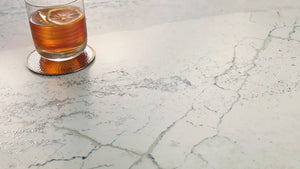 Windsor Steel Satin Ridge™ Quartz Sample