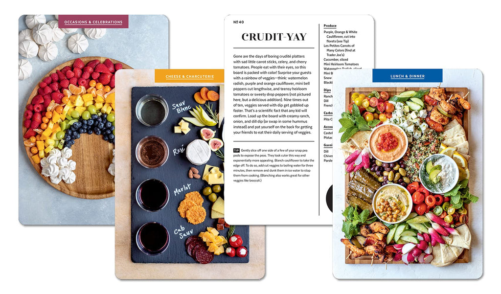 The Cheese Board Deck: 50 Cards for Styling Spreads, Savory and Sweet by Meg Quinn